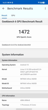Geekbench 6 OpenCL