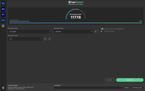 Результат PugetBench для Photoshop