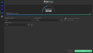 Результат PugetBench для Lightroom Classic