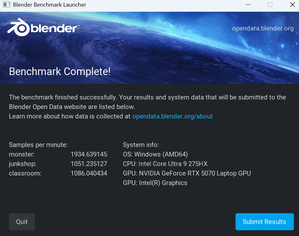 Тест NVIDIA GeForce RTX 5070 в Blender 4.5