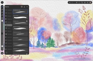 Работы с кистями в GoPaint