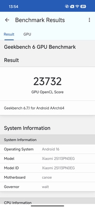 Geekbench 6 OpenCL