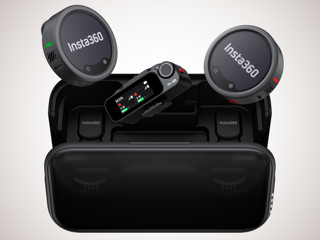 Insta360 Mic Pro: радиомикрофон с экраном e-ink