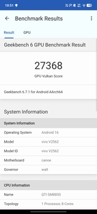 Geekbench 6 Vulkan