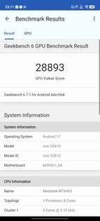 Geekbench 6 Vulkan